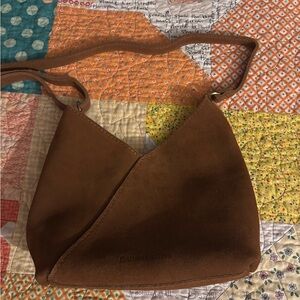 Portland Leather Naomi suede Jackson Shoulder/crossbody Bag, Size small